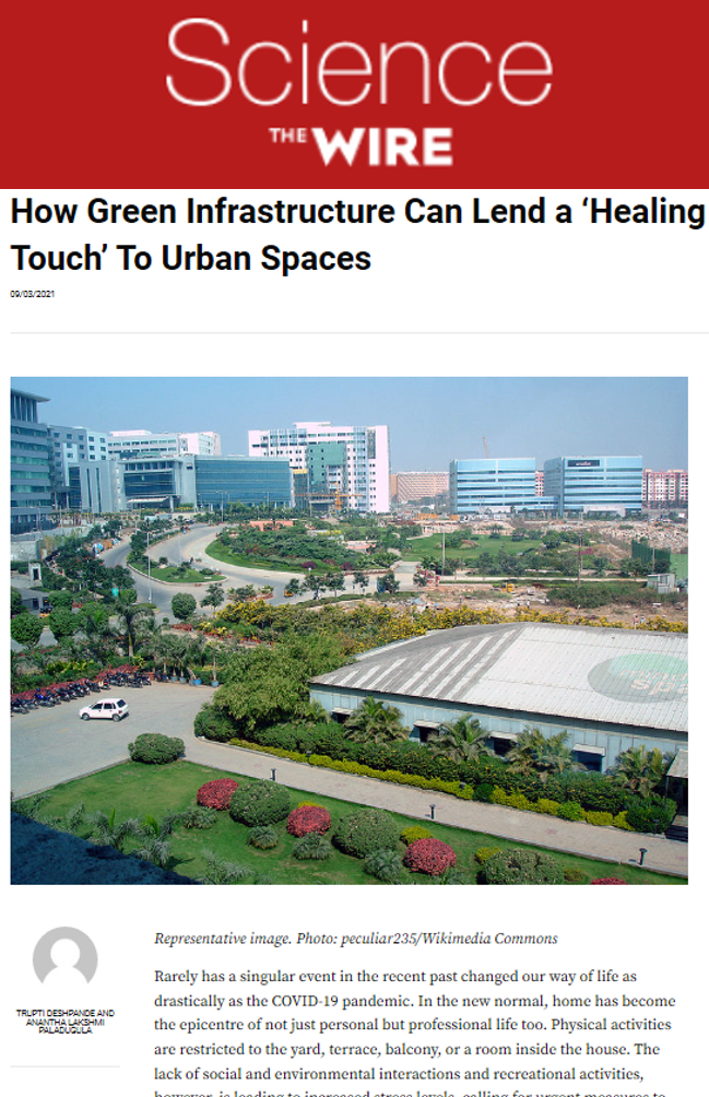 How Green Infrastructure Can Lend a ‘Healing Touch’ to Urban Spaces